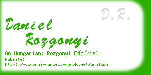 daniel rozgonyi business card